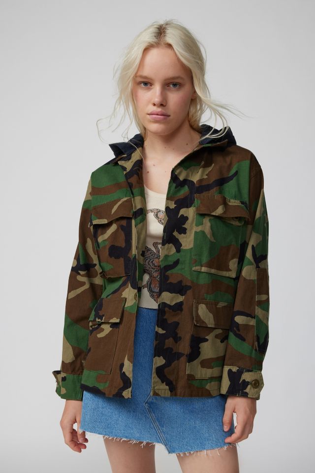 Urban Renewal Remade Hooded Camo Jacket