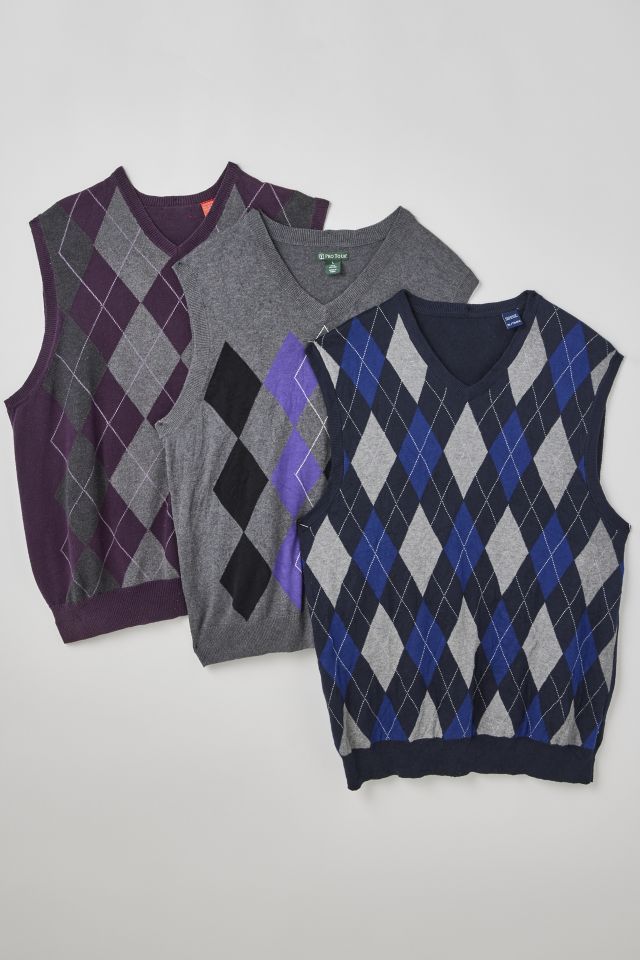 Argyle Print Sweater Vest