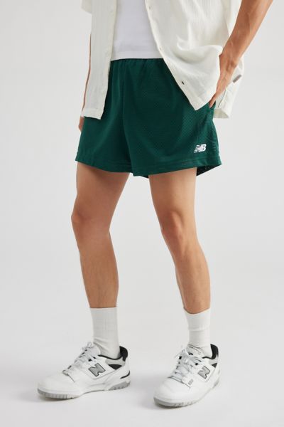 New Balance Mesh 5" Short In Nightwatch Green, Men's At Urban Outfitters In Nightwatch Green