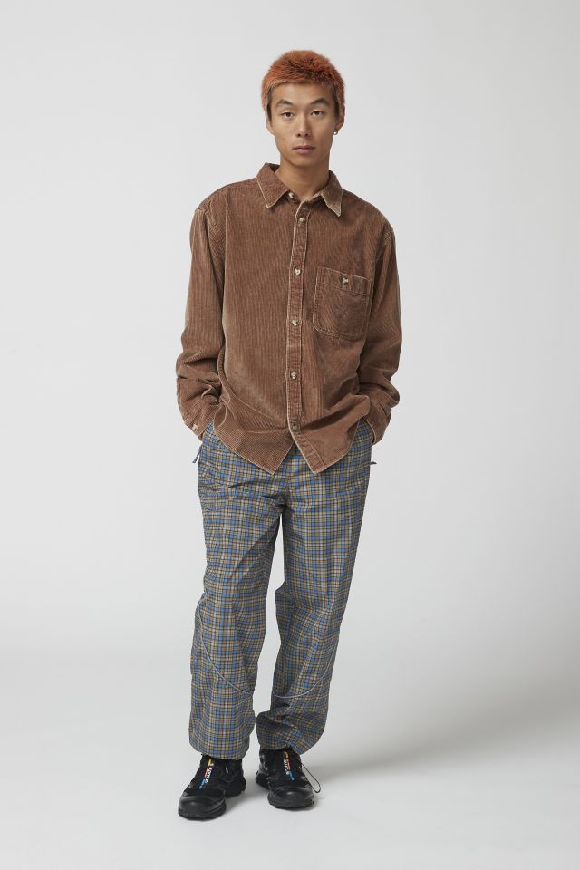 UO Plaid Baggy Nylon Wind Pant