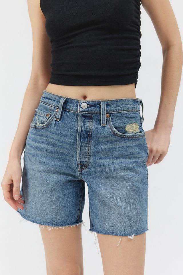 Levi s 501 Mid Thigh Cutoff Denim Short