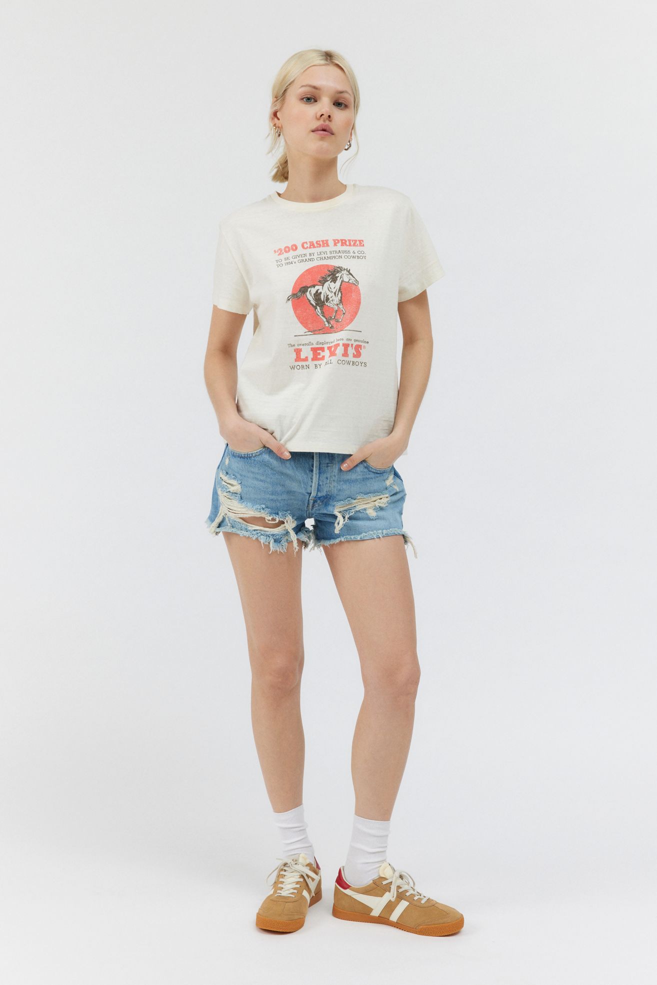 Levis ae 501 Original Cutoff Denim Short