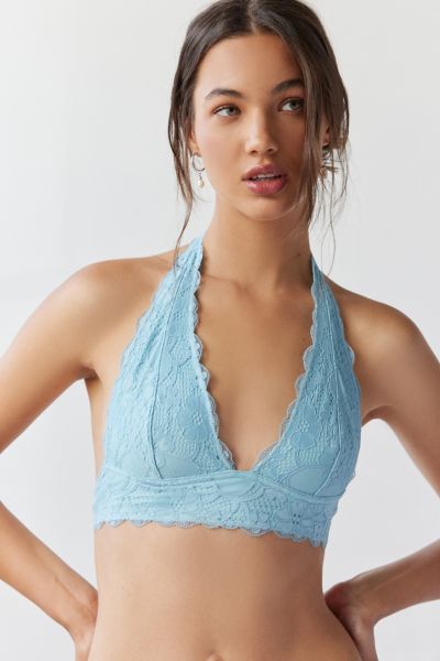 Out From Under Stretchy Lace Halter Bra  Urban Outfitters Australia  Official Site