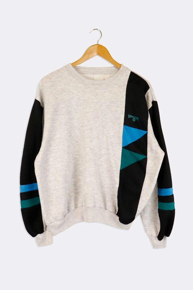 Vintage Spalding Vinyl Patch Multi Color Sweatshirt