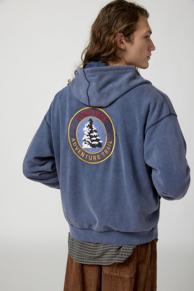 BDG Bonfire Patched Full Zip Hoodie Sweatshirt #2