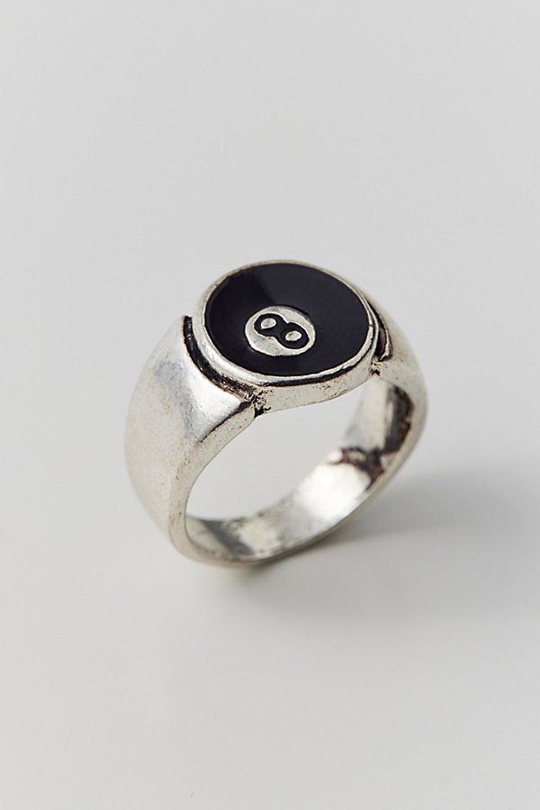 Urban Outfitters 8 Ball Statement Ring In Black, Men's At