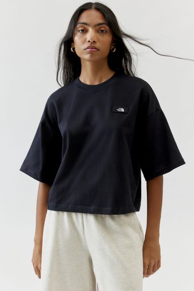 Shop The North Face Heavyweight Cotton Tee In Black, Women's At Urban Outfitters