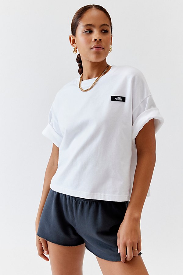 The North Face Heavyweight Cotton Tee In White, Women's At Urban Outfitters