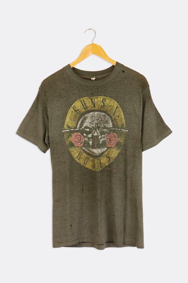 Vintage Guns popular N' Roses GNFNRS Faded Rockband Metal Music T-Shirt