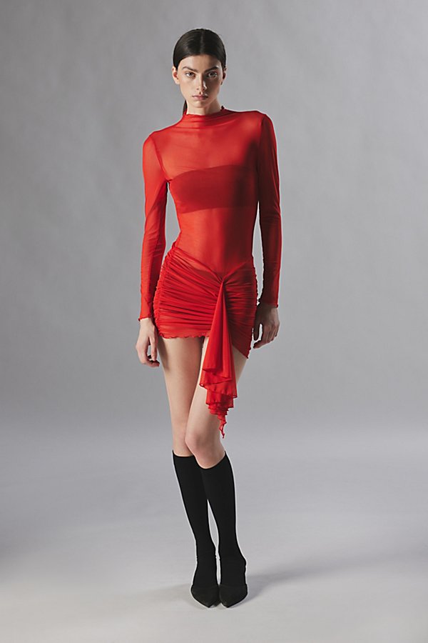 By.dyln By. Dyln Francesca Mini Dress In Red, Women's At Urban Outfitters