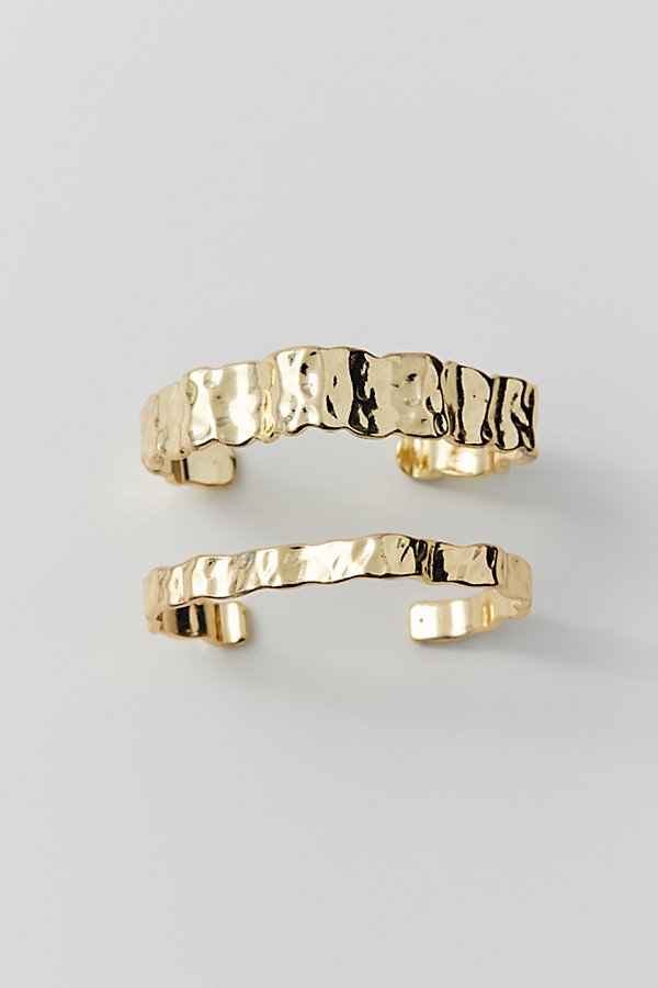 Urban Outfitters Petra Bangle Bracelet Set In Gold