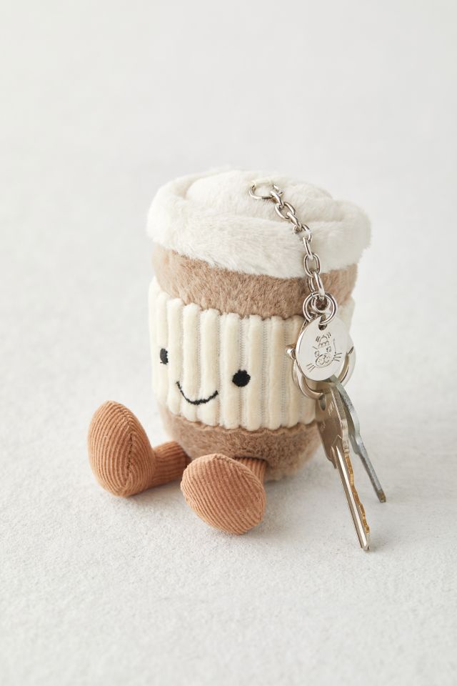 Jellycat Amuseables Coffee-To-Go Plushie Bag Charm Keychain #2