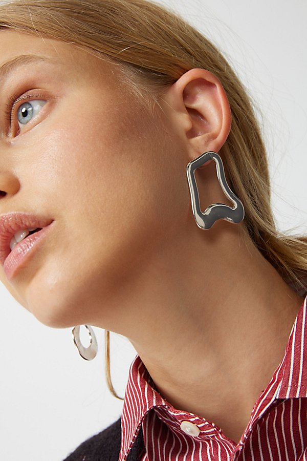 Urban Outfitters Lima Statement Mismatched Earring In Silver