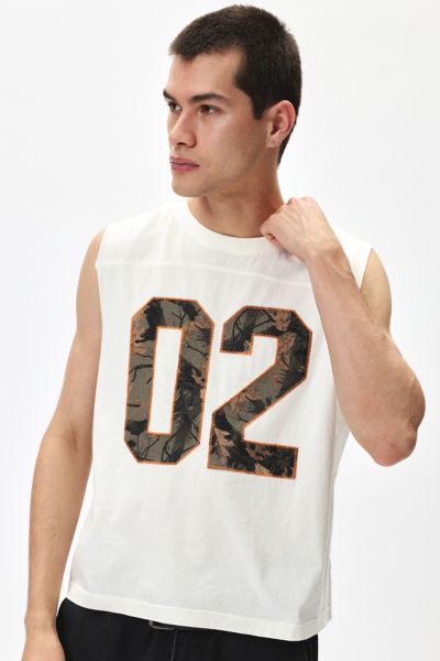 BDG GAME DAY CUTOFF SLEEVELESS TEE IN ASSORTED, MEN'S AT URBAN OUTFITTERS 