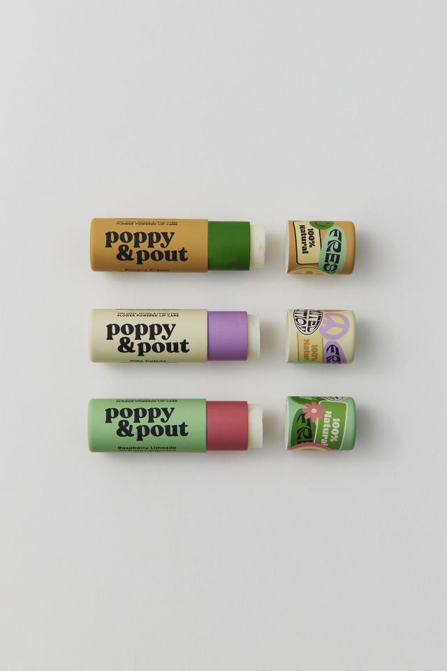 Poppy & Pout The Sunny Daze Lip Balm Trio Set #1