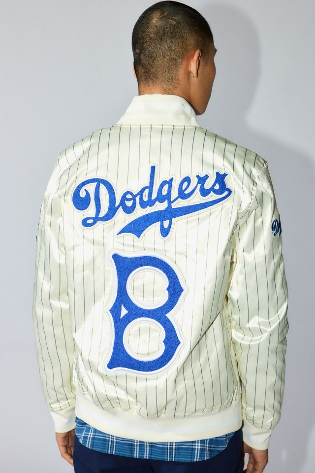 Pro Standard Brooklyn Dodgers Satin Varsity Jacket Urban Outfitters Canada