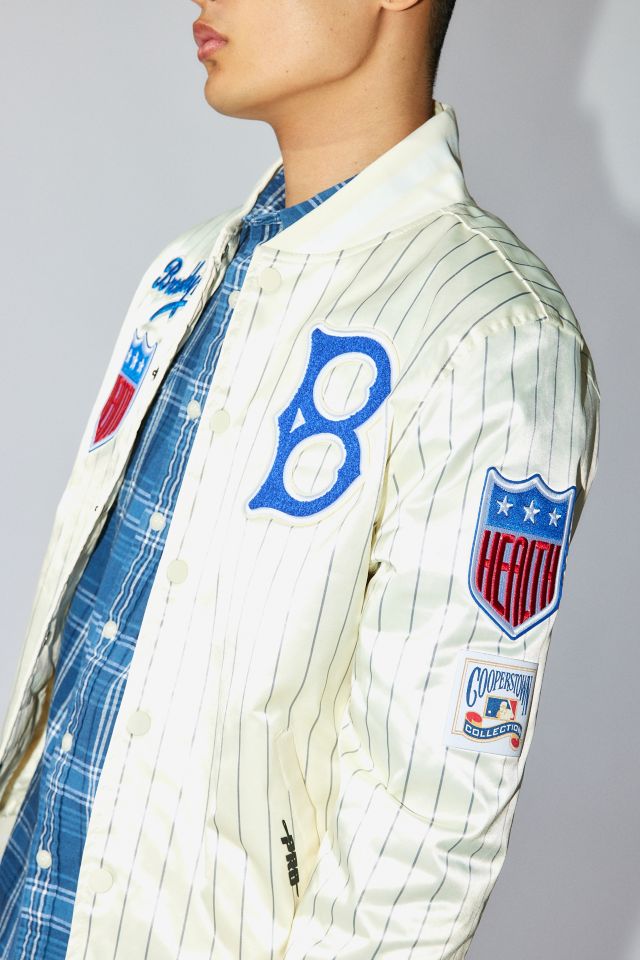 Pro Standard Brooklyn Dodgers Satin Varsity Jacket #3