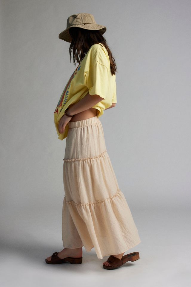 Urban Renewal Remnants Crepe Tiered Midi Skirt #2