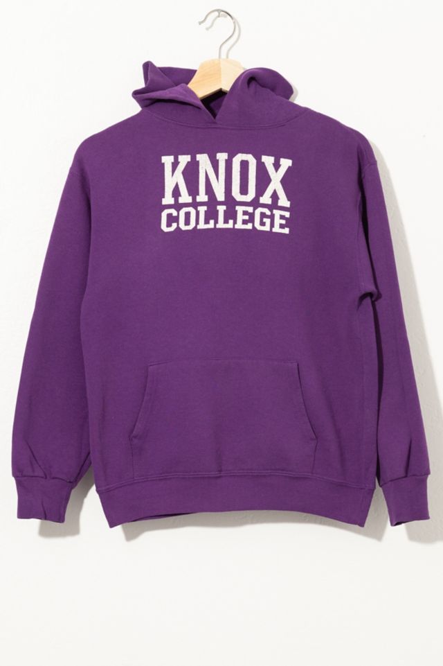 Vintage 1990s Distressed Knox College Hoodie Sweatshirt Urban Outfitters
