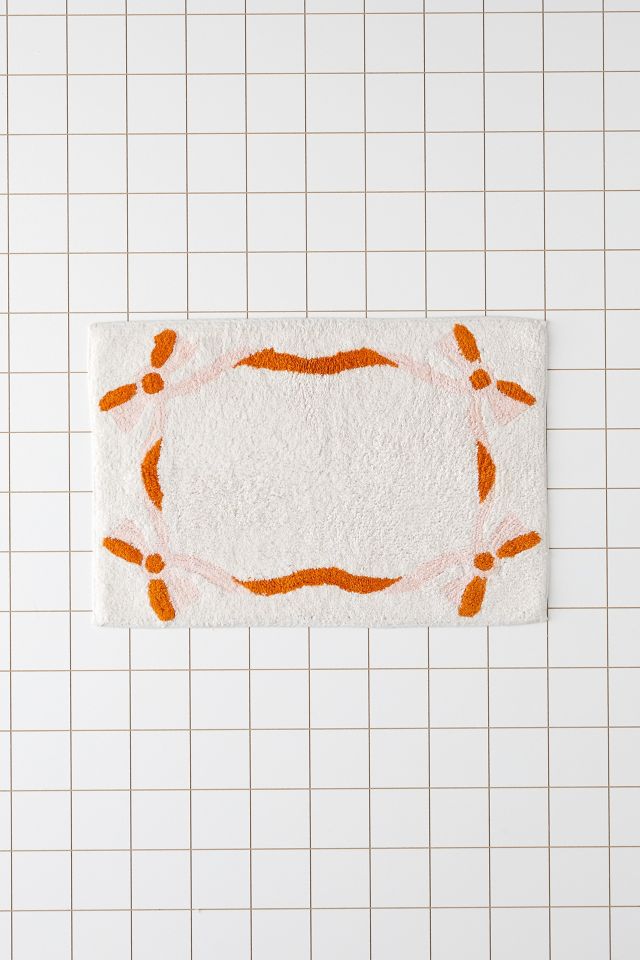 Lacey Bows Tufted Bath Mat #1