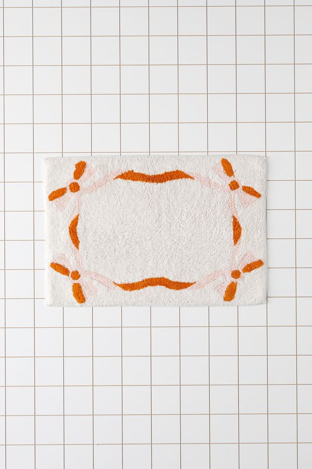 Lacey Bows Bath Mat