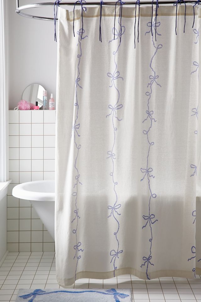 Lacey Bows Shower Curtain