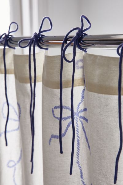 Lacey Bows Shower Curtain
