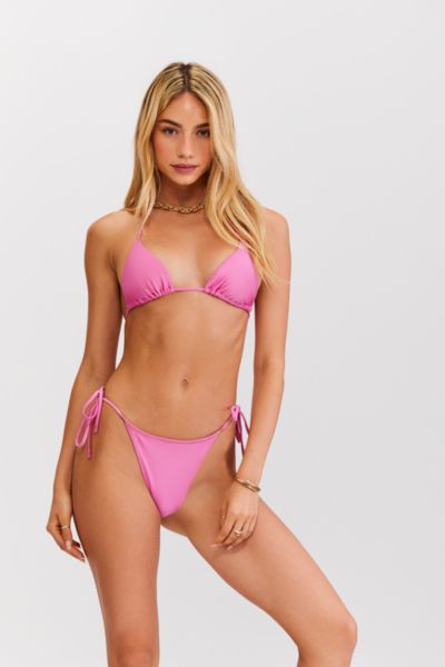 SUNKISSED LE TRIANGLE STRING BIKINI BOTTOM IN PINK, WOMEN'S AT URBAN OUTFITTERS