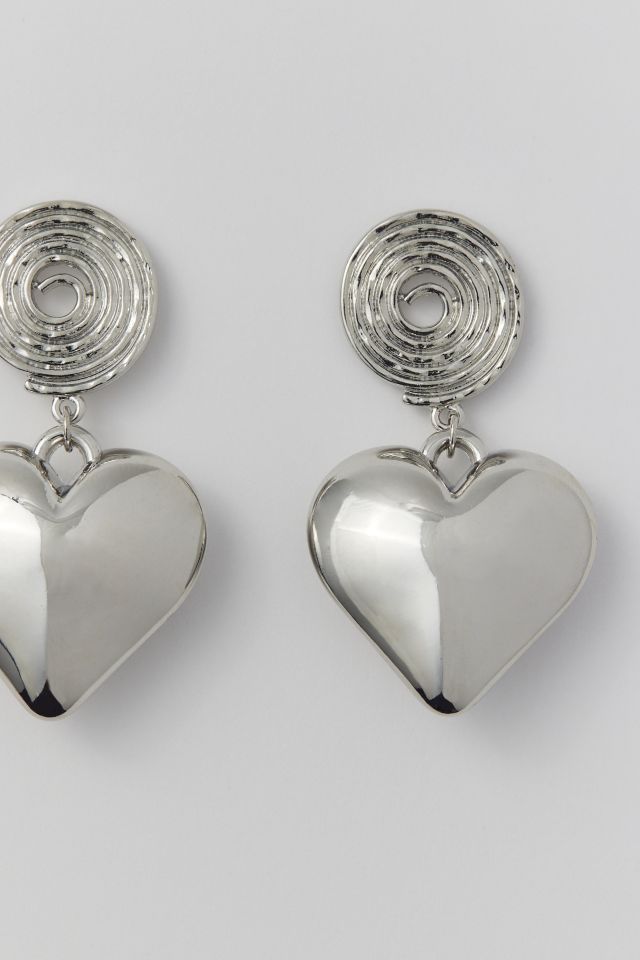 Heart Swirl Drop Earring #1