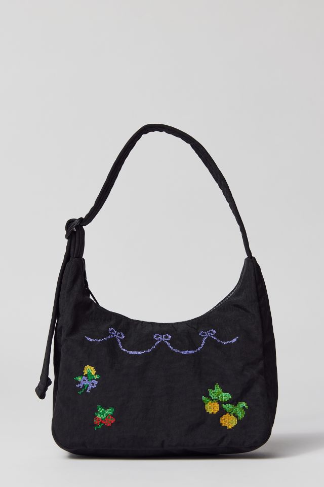 BAGGU Cross Stitch Mini Nylon Shoulder Bag | Urban Outfitters