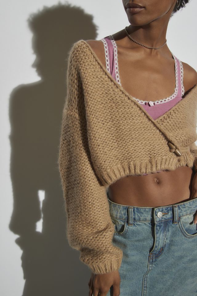 UO Stevie Wrap Cardigan | Urban Outfitters