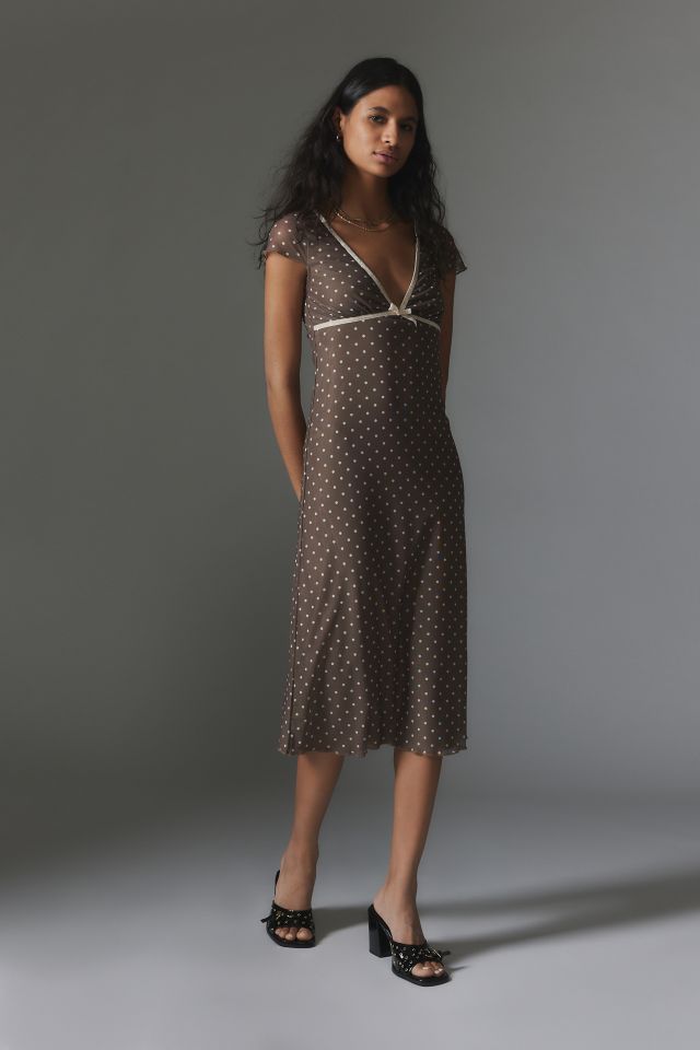 Polka dot clearance dress urban outfitters