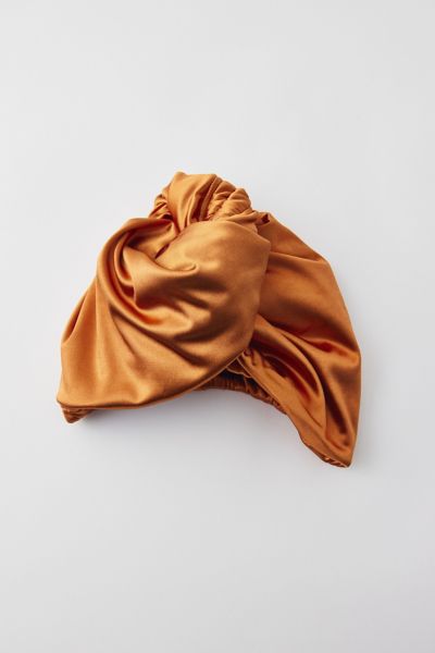 MUAVES SATIN QUICK-DRYING HAIR WRAP IN ORANGE AT URBAN OUTFITTERS 