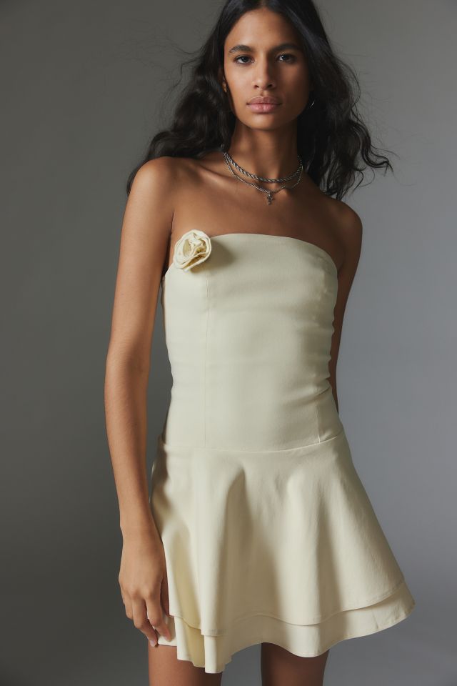 Motel Striata Strapless Mini Dress #4