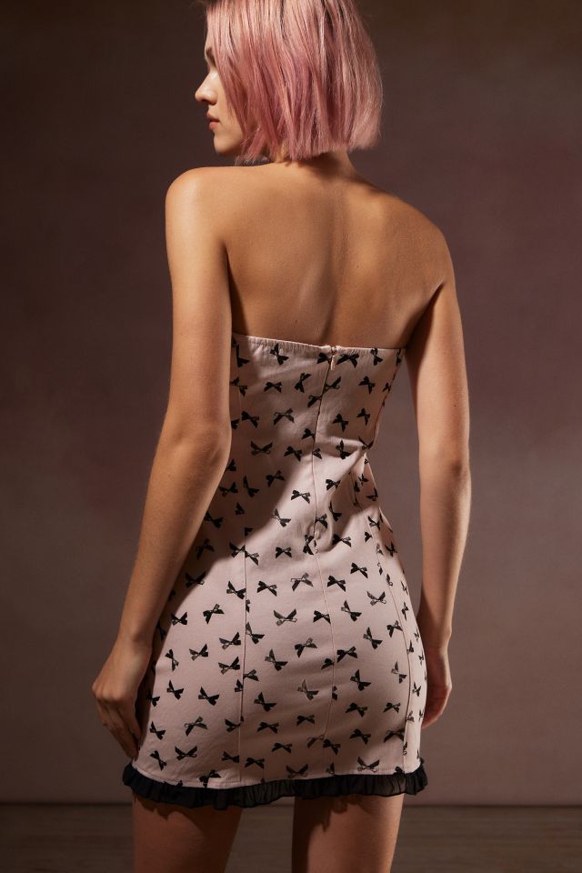 Motel Majik Strapless Mini Dress #4