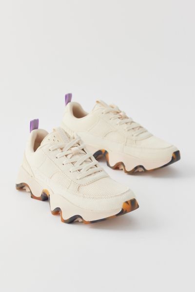 Sorel Kinetic Kinetic Impact Ii Wonder Lace Sneakers In Honey White/euphoric Lilac