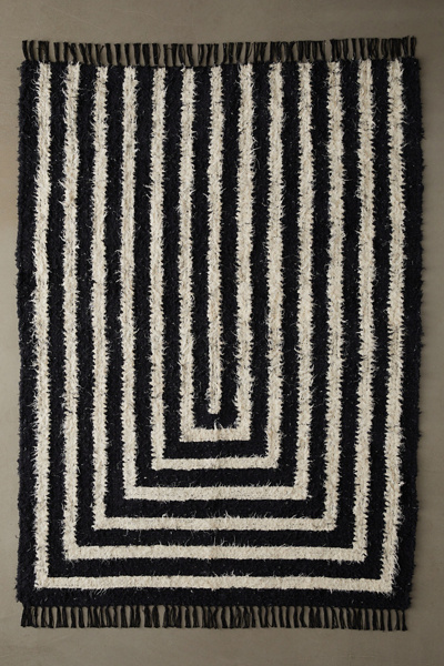 Nesting Geo Shag Rag Rug | Urban Outfitters