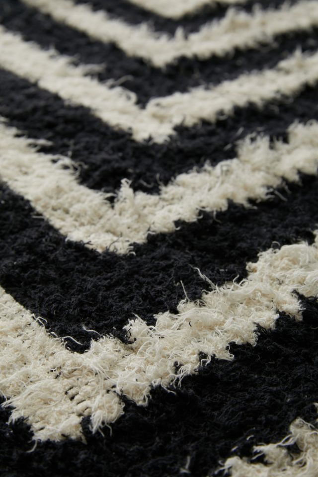 Nesting Geo Shag Rag Rug #2