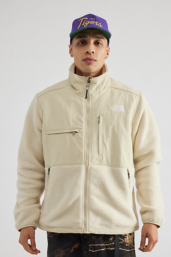 Shop The North Face Denali Ripstop Fleece Jacket In Ivory, Men's At Urban Outfitters