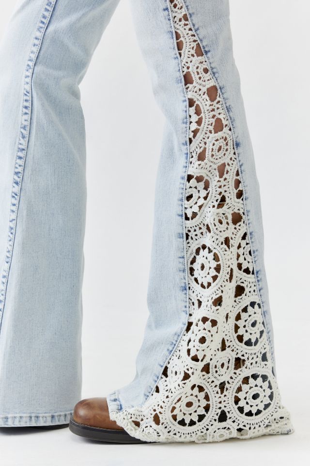 True Religion Joey Flare Jean Crochet Urban Outfitters