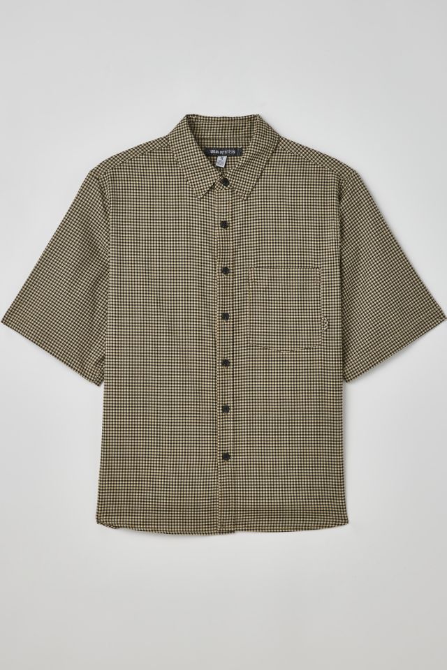 UO Mini Check Button-Down Shirt | Urban Outfitters