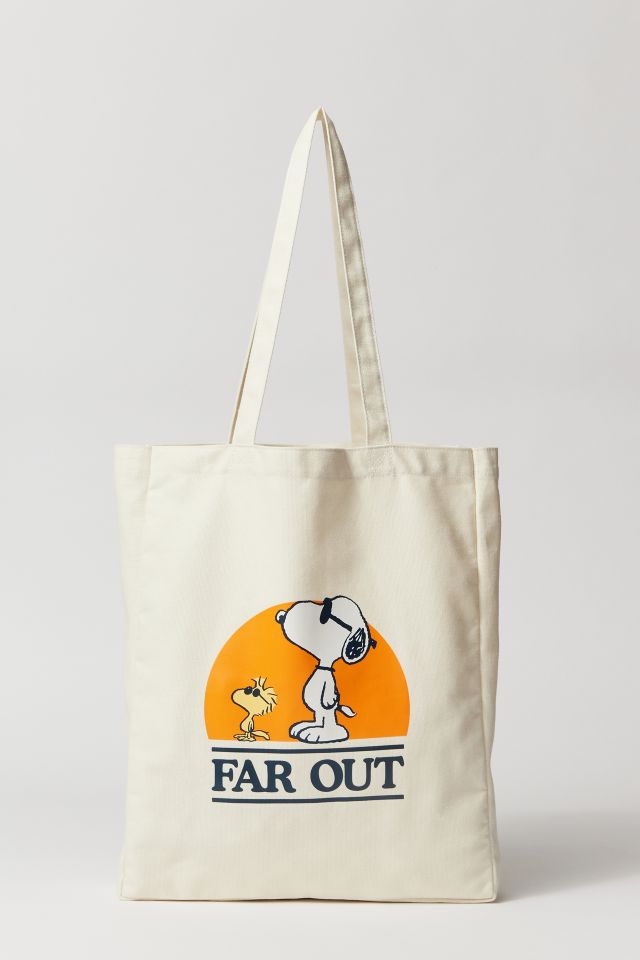 Peanuts Snoopy Far Out Tote Bag Urban Outfitters