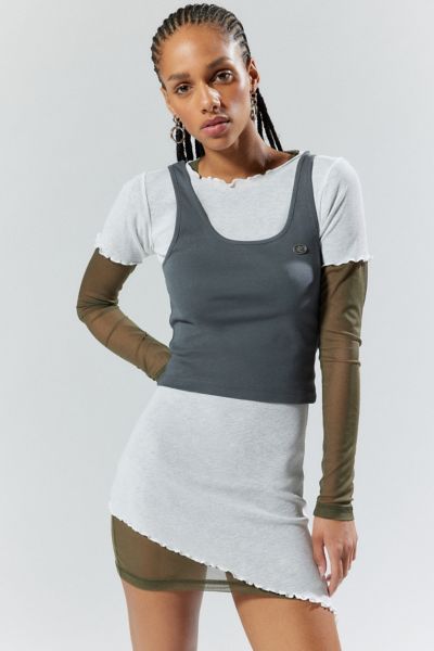 Shop Basic Pleasure Mode Armour Layered Long Sleeve Top In Assorted, Women's At Urban Outfitters