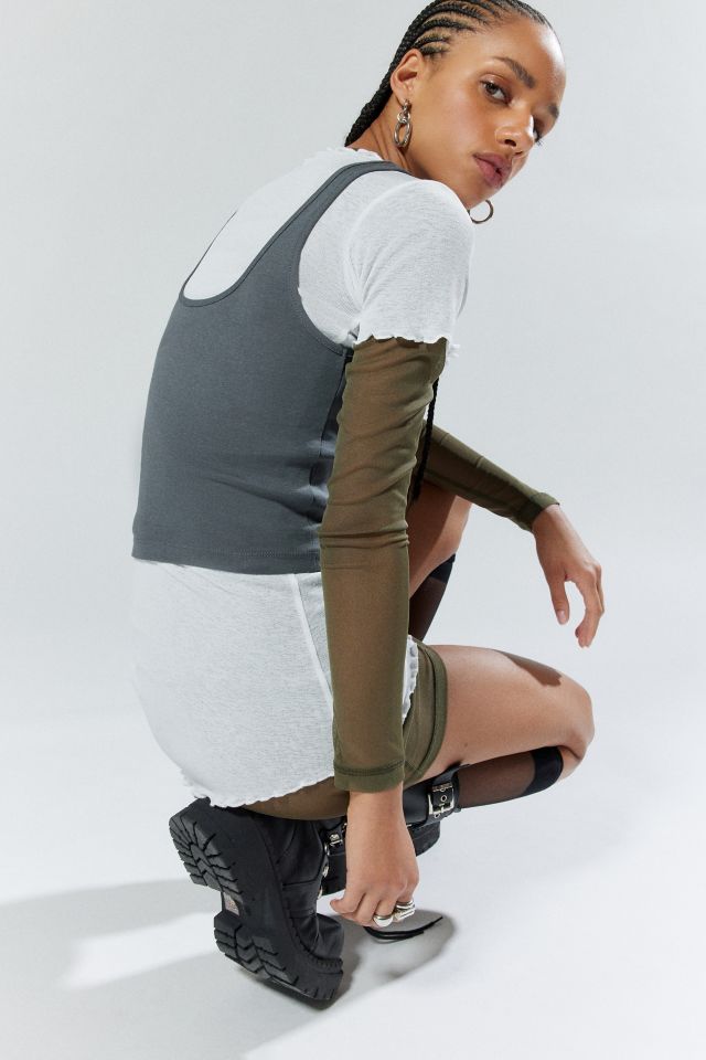 Basic Pleasure Mode Armour Layered Long Sleeve Top #3