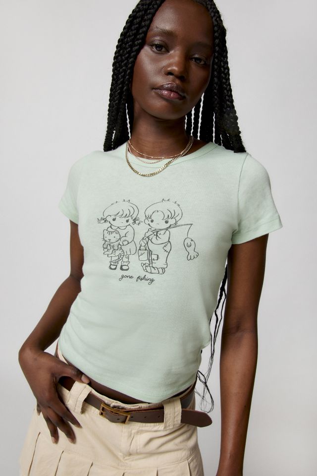 Gone Fishing Baby Tee  Urban Outfitters Canada
