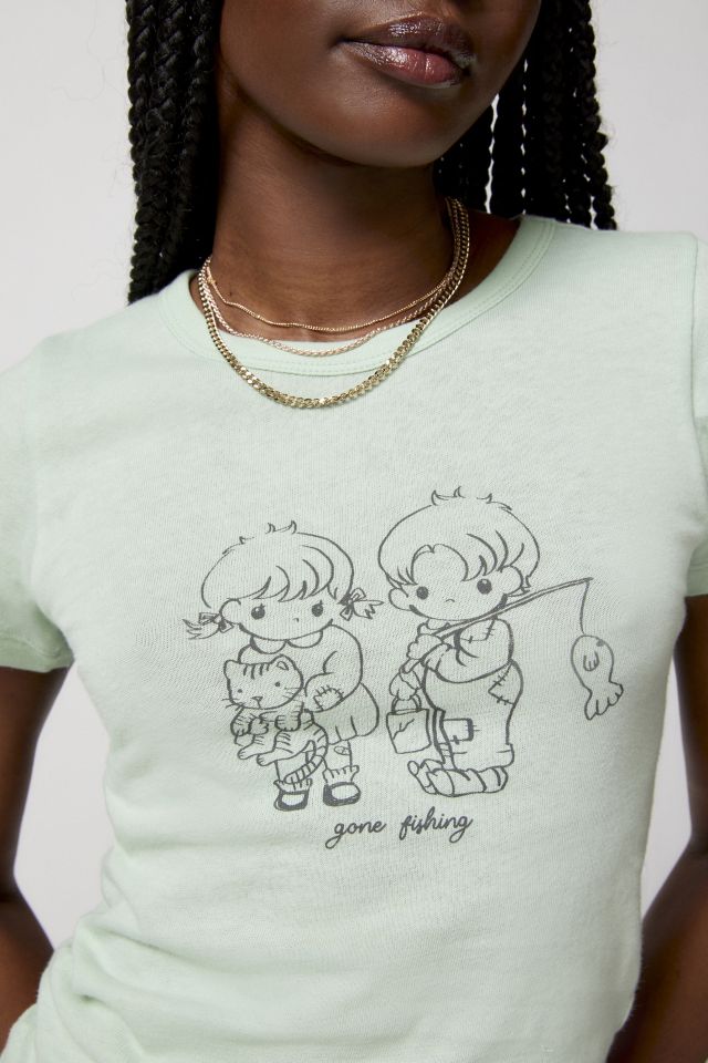 Gone Fishing Baby Tee  Urban Outfitters Canada