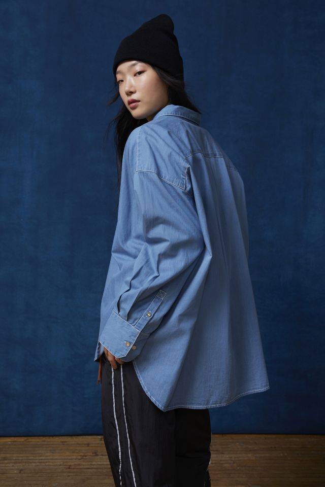 BDG Denim Lightweight Button-Down Shirt #3