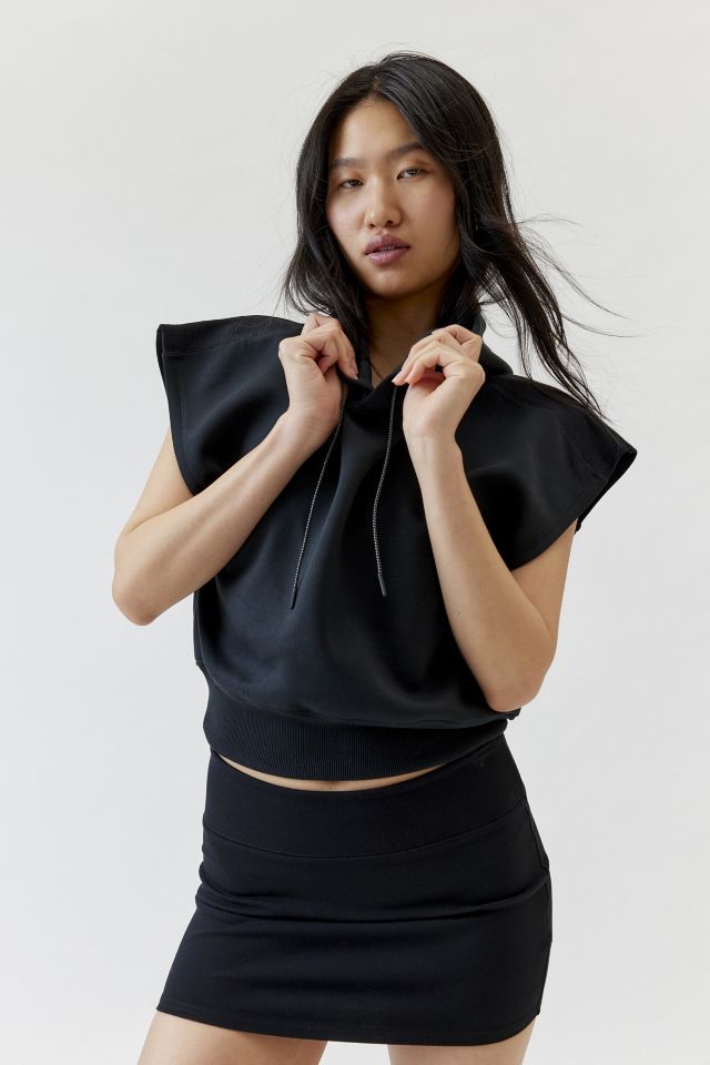 Champion Flex Cropped Sleeveless Hoodie Sweatshirt #2