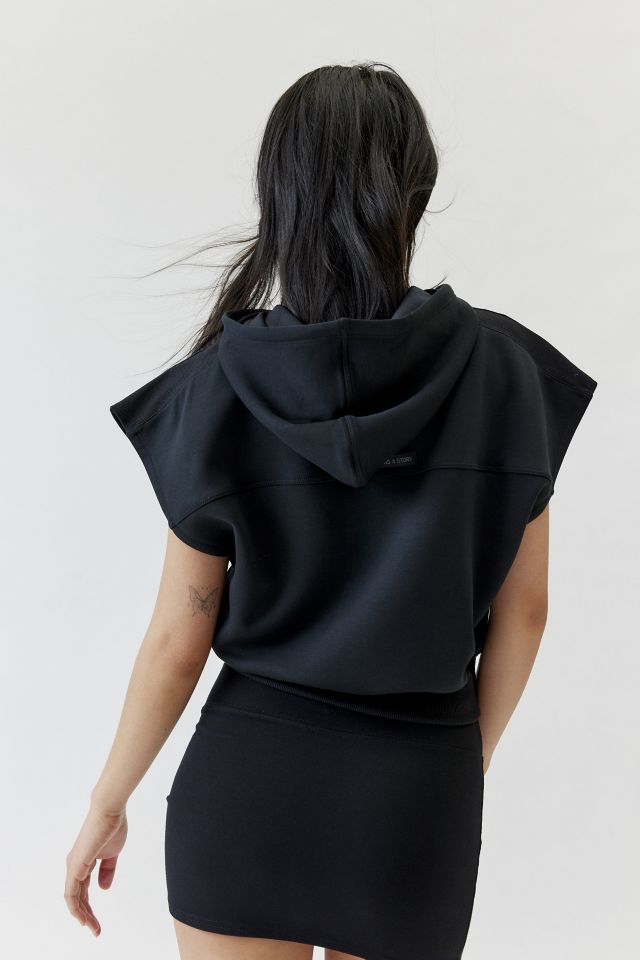 Champion Flex Cropped Sleeveless Hoodie Sweatshirt #4