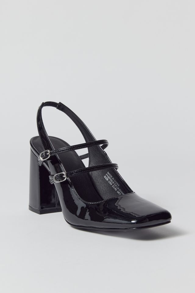 UO Lyla Square Toe Slingback Heel #3
